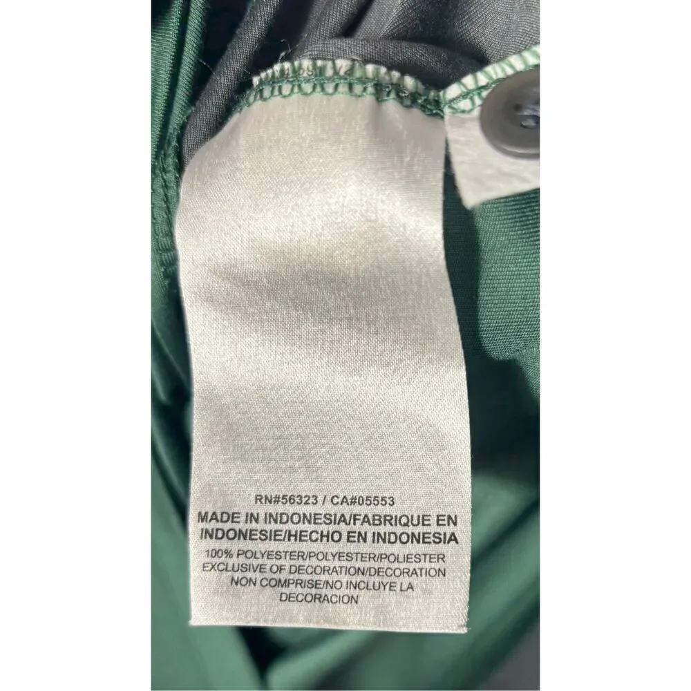 Green Bay Packers Shirt Nike Mens Polo Retro Logo Dri-Fit Green Small